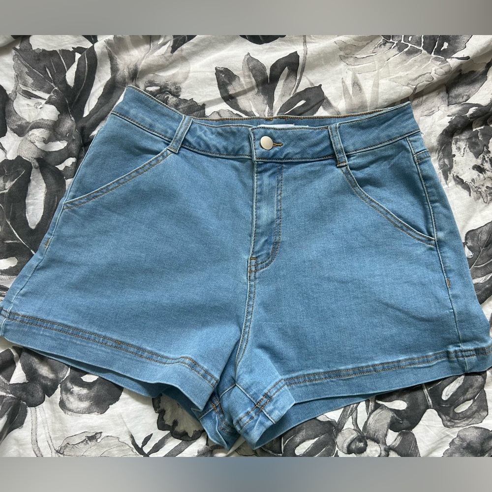 TIGERMIST // blue jeans with embroidered cherries